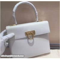 Good Looking Ferragamo Katia Satchel Top Handle Bag F75181 white