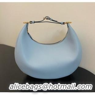 Super Quality Fendi graphy Small Light blue leather bag 8BR798A