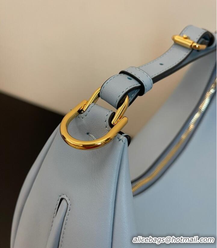 Super Quality Fendi graphy Small Light blue leather bag 8BR798A