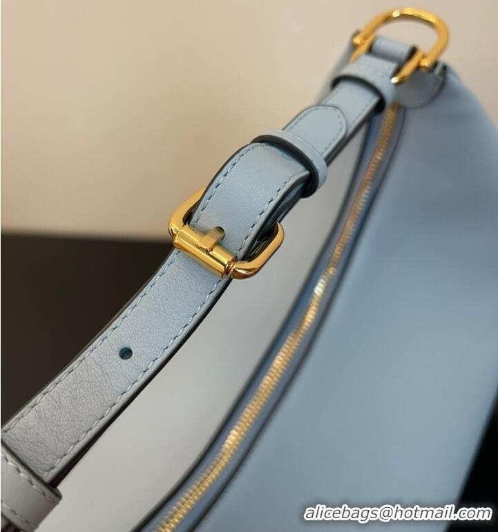 Super Quality Fendi graphy Small Light blue leather bag 8BR798A