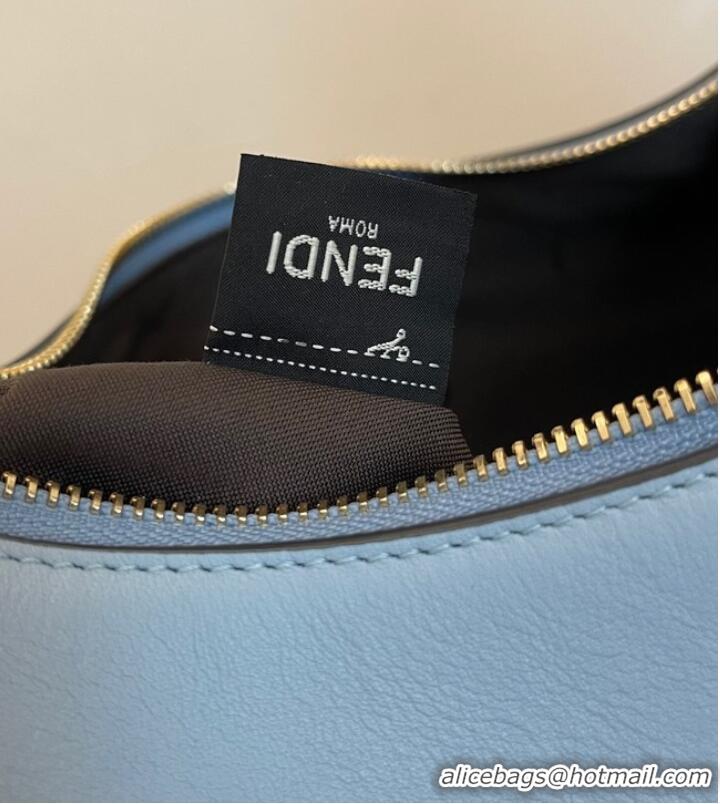 Super Quality Fendi graphy Small Light blue leather bag 8BR798A