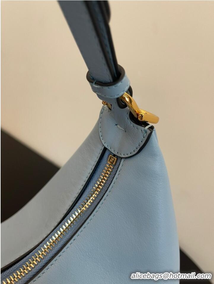 Super Quality Fendi graphy Small Light blue leather bag 8BR798A