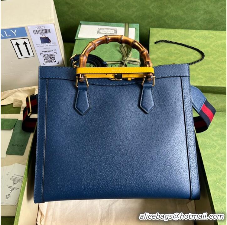 Shop Promotional Gucci Diana medium tote bag 678842 Royal blue