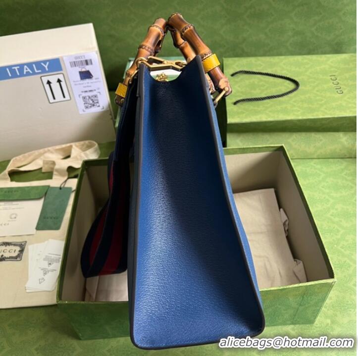 Shop Promotional Gucci Diana medium tote bag 678842 Royal blue