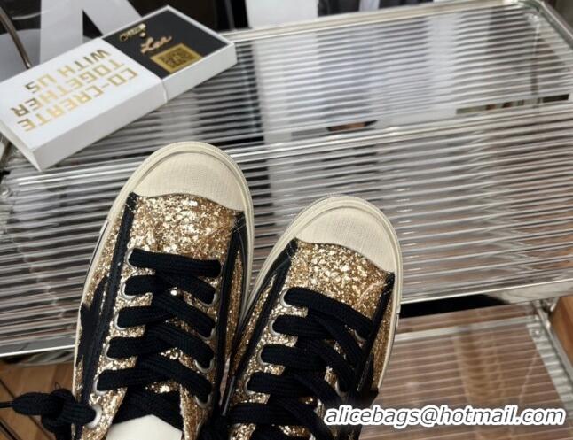 Most Popular Golden Goose V-Star 2 Sequins Sneaker Gold 080982