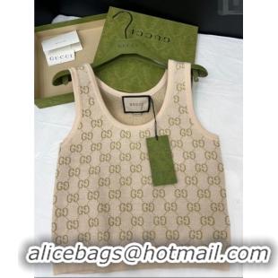 ​Buy Discount Gucci GG Short Vest 0324 Beige 2025