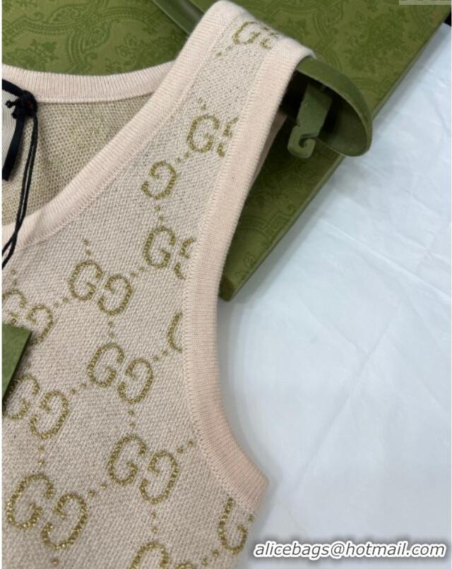 ​Buy Discount Gucci GG Short Vest 0324 Beige 2025