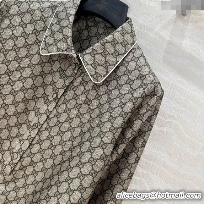 New Fashion Gucci GG Silk Shirt 032501 2025