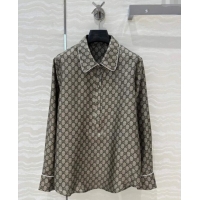 New Fashion Gucci GG Silk Shirt 032501 2025