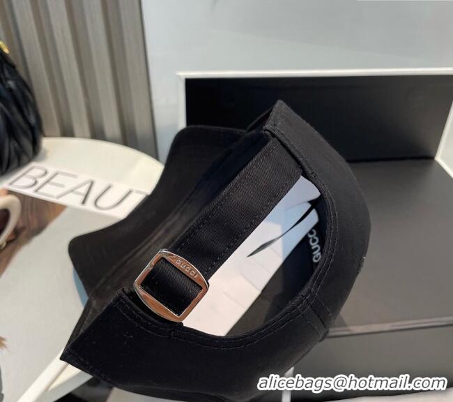 Reasonable Price Gucci Canvas Baseball Hat with GUCCI and Star 7082 Black 2025