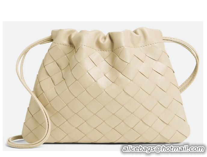 Super Quality Bottega Veneta Small Dustbag in Intrecciato Leather 816987 Sea Salt 2025