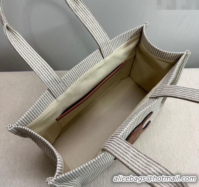 Buy Discount Celine Large Cabas Thais Tote Bag in Striped Linen C196762 2024