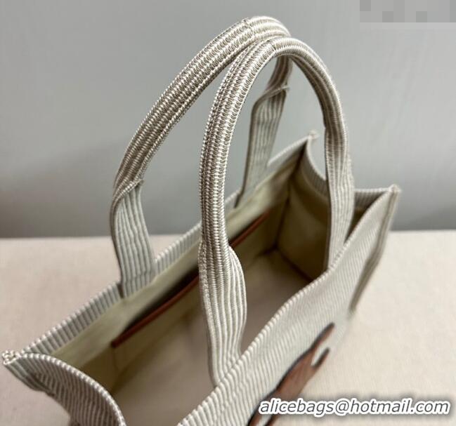 Buy Discount Celine Large Cabas Thais Tote Bag in Striped Linen C196762 2024
