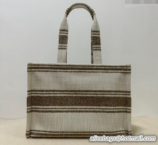 Super Quality Celine Large Cabas Thais Tote Bag in Khaki Green Textile C196762 2024