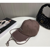 New Design Jacquemus Canvas Baseball Hat with Fringe and Strap J3001 Grey 2024