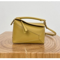 Good Taste Loewe Mini Puzzle Bag in Calfskin 9310 Sahara Yellow 2025 Top