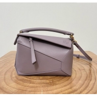 Famous Brand Loewe Mini Puzzle Bag in Classic Calfskin 9310 Taro Purple 2025 Top