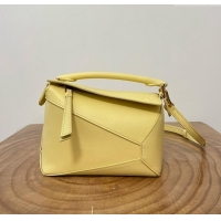 Cheapest Loewe Mini Puzzle Bag in Classic Calfskin 9310 Yellow 2025 Top
