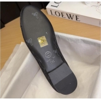 Buy Luxury Chanel Quilted Denim Ballet Flats with Chain Bow Black 2025 CH041605