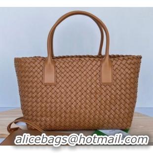 Reasonable Price Bottega Veneta Medium Cabat Tote Bag in Intrecciato Leather 608810 Wood Brown 2023
