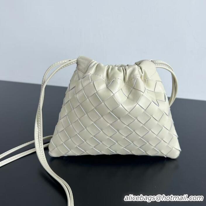 Super Quality Bottega Veneta Small Dustbag in Intrecciato Leather 816987 Sea Salt 2025