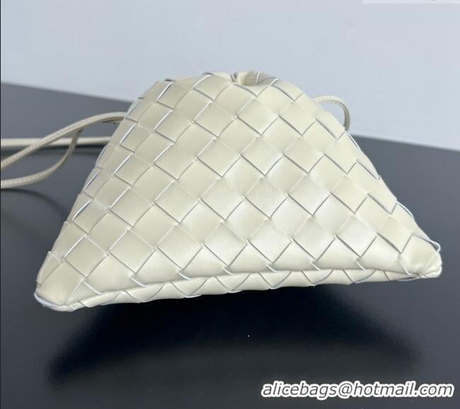 Super Quality Bottega Veneta Small Dustbag in Intrecciato Leather 816987 Sea Salt 2025