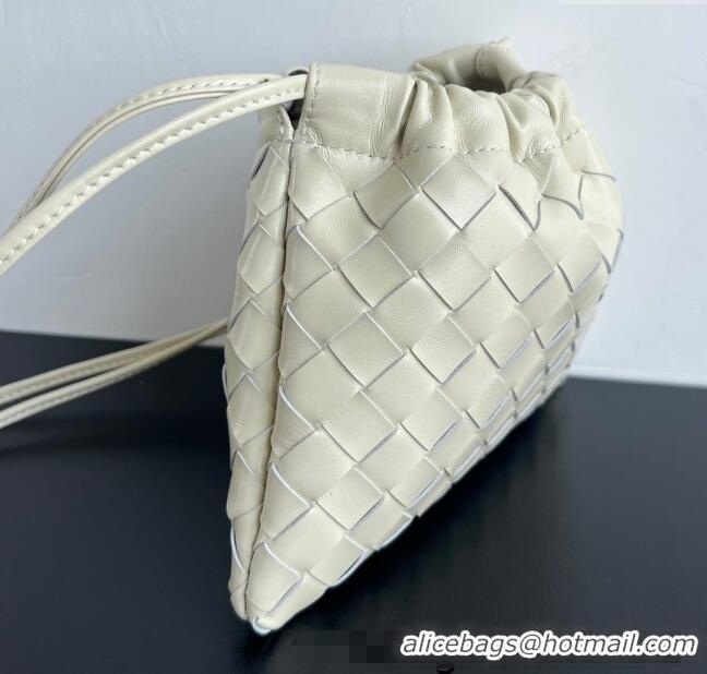 Super Quality Bottega Veneta Small Dustbag in Intrecciato Leather 816987 Sea Salt 2025