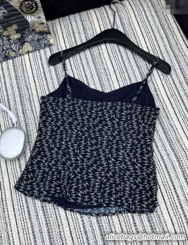 ​Pretty Style Chanel CC Vest CH042815 Blue 2025