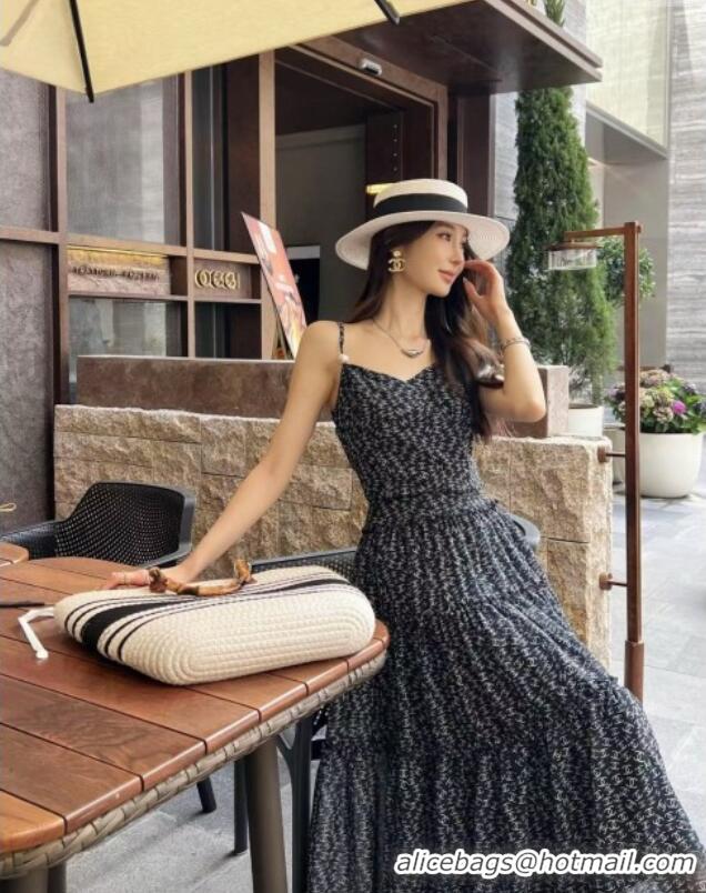 Best Price Chanel CC Dress CH042816 Blue 2025