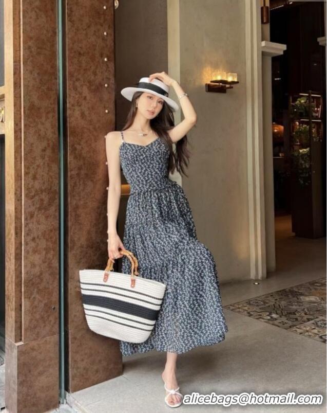 Best Price Chanel CC Dress CH042816 Blue 2025