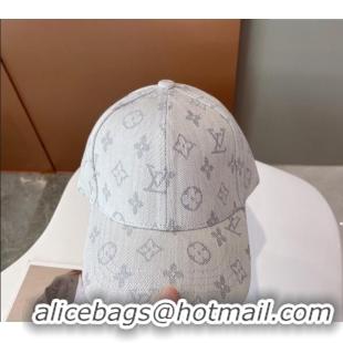 Buy Grade Louis Vuitton Monogram Denim Baseball Hat 0112 White 2024