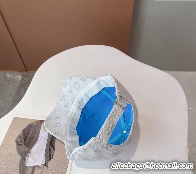 Buy Grade Louis Vuitton Monogram Denim Baseball Hat 0112 White 2024