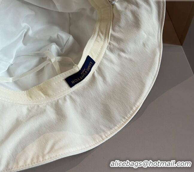 Well Crafted Louis Vuitton Fabric Bucket Hat 0301 White 2024