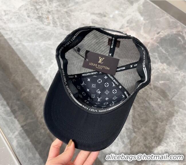 Cheap Price Louis Vuitton Camouflage and Mesh Baseball hat L0301 Black 2024