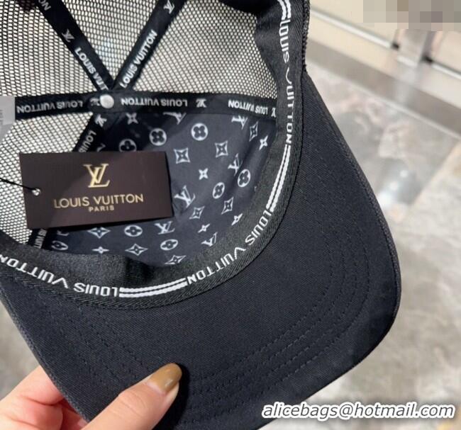 Cheap Price Louis Vuitton Camouflage and Mesh Baseball hat L0301 Black 2024