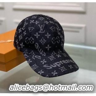 Low Cost Supreme x Louis Vuitton Denim Baseball Hat 3014 Black 2024