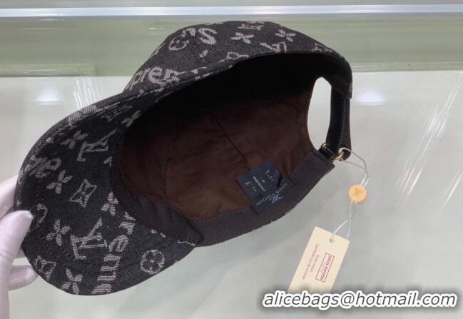 Low Cost Supreme x Louis Vuitton Denim Baseball Hat 3014 Black 2024
