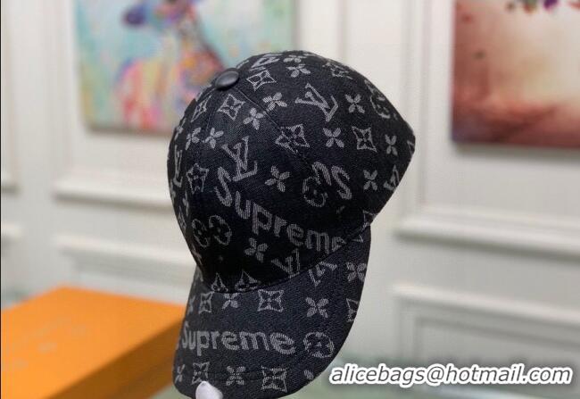 Low Cost Supreme x Louis Vuitton Denim Baseball Hat 3014 Black 2024