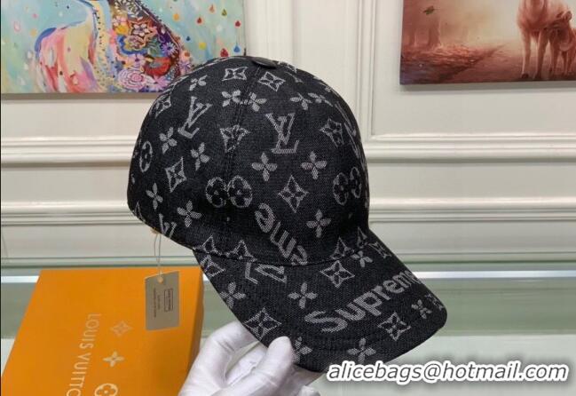 Low Cost Supreme x Louis Vuitton Denim Baseball Hat 3014 Black 2024