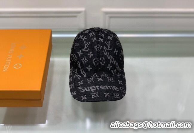 Low Cost Supreme x Louis Vuitton Denim Baseball Hat 3014 Black 2024