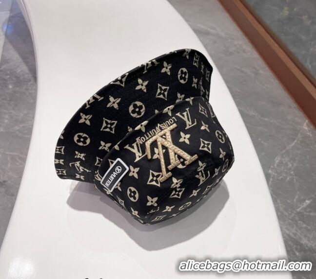 Luxury Cheap Louis Vuitton Bucket Hat 040301 Black 2024