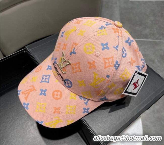 Most Popular Louis Vuitton Monogram Baseball Hat 040301 Pink 2024