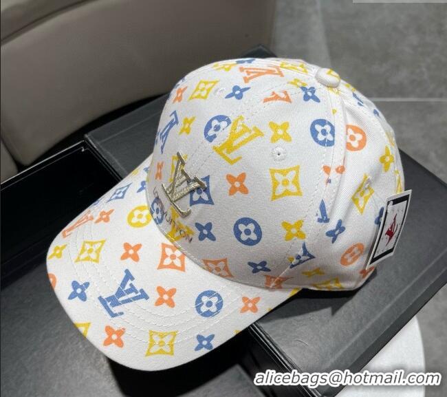 Buy Cheap Louis Vuitton Monogram Baseball Hat 040301 White 2024