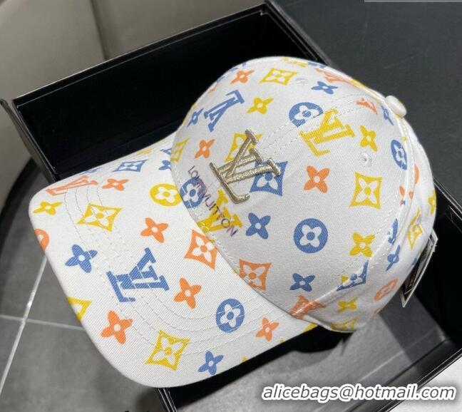 Buy Cheap Louis Vuitton Monogram Baseball Hat 040301 White 2024
