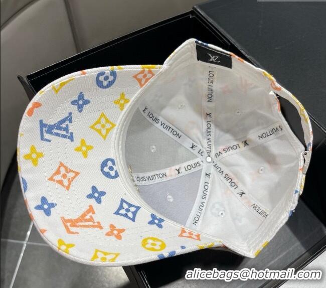 Buy Cheap Louis Vuitton Monogram Baseball Hat 040301 White 2024