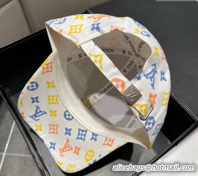 Buy Cheap Louis Vuitton Monogram Baseball Hat 040301 White 2024
