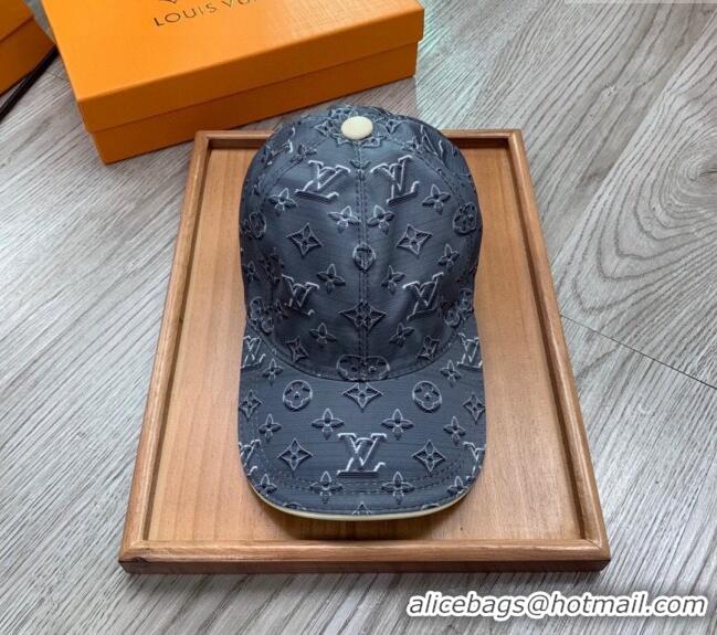 Best Luxury Louis Vuitton Monogram Baseball Hat 040301 Grey 2024