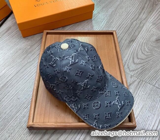 Best Luxury Louis Vuitton Monogram Baseball Hat 040301 Grey 2024