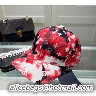 Well Crafted Louis Vuitton Printed Baseball hat 0514 Red 2024