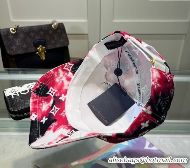 Well Crafted Louis Vuitton Printed Baseball hat 0514 Red 2024